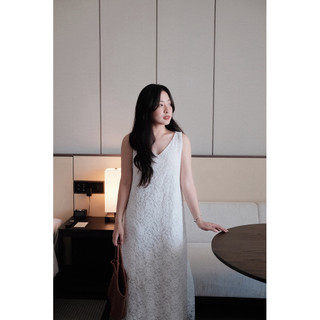 Janie dress - đầm ren hoa cộc tay dáng dài Ma Vie