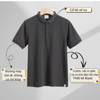 Áo Thun Nam POLO Cổ Bẻ NPV ngắn tay Vải Cotton không nhăn không xù cao cấp trẻ trung