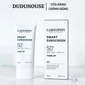 Kem Chống Nắng Caryophy Smart Sunscreen Tone Up Nâng Tông Trắng Hồng Dịu Nhẹ Làn Da 50ml Duduhouse