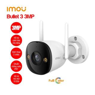 Bullet 3 3MP | Camera Imou Ngoài Trời S3EP-3M0WE | Đàm Thoại 2 Chiều | Màu Ban Đêm | Chính Hãng BH 2 Năm