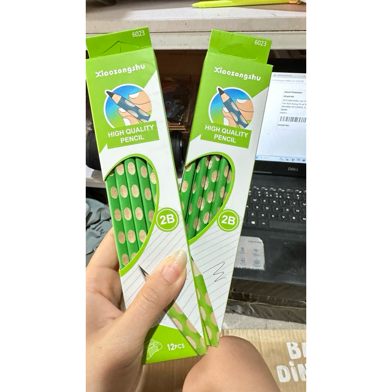 Ảnh Hộp 12 Bút Chì Gỗ Định Vị 2B Dùng Để Luyện Viết Chữ Cho Học Sinh LD01 Việt Hà Tặng Kèm Gọt Chì 1