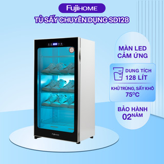 Tủ sấy giày dép khử khuẩn Fujihome SD128 dung tích 128L, khử khuẩn bằng tia UV và Ozone