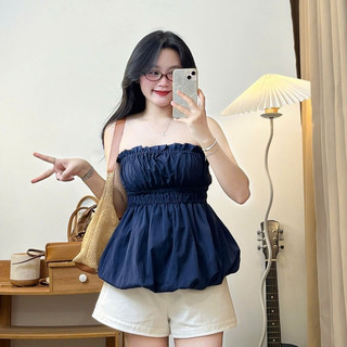 Áo quây trơn peplum chun lưng - 247store - Aocupnguc621_P7K3