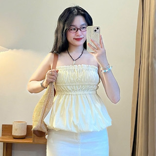 Áo quây trơn peplum chun lưng - 247store - Aocupnguc621_P7K3