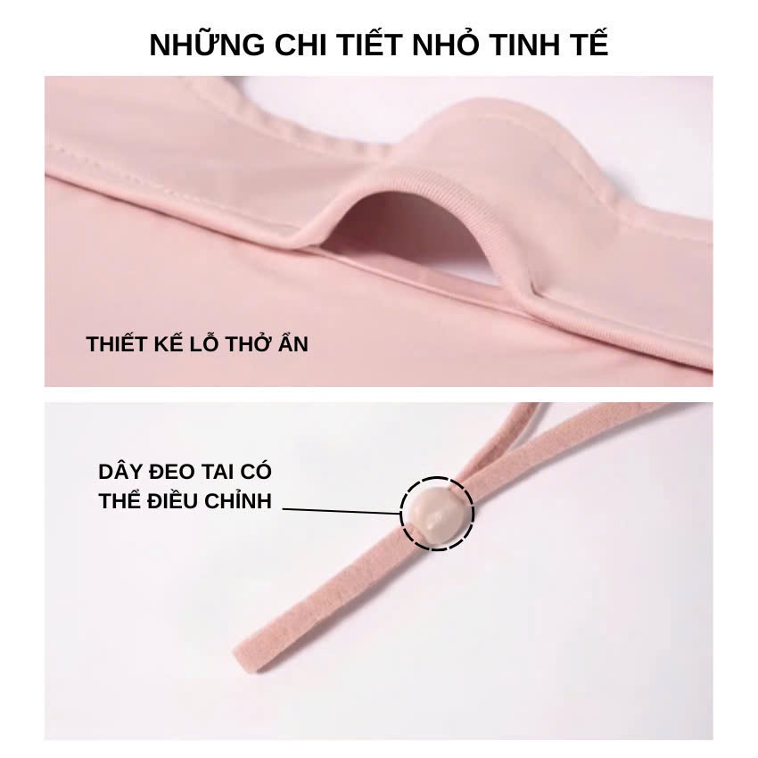Khẩu trang Fullface chất liệu cotton xu lạnh thoáng khí, chống nắng kháng UV tốt - Ekiu Shop