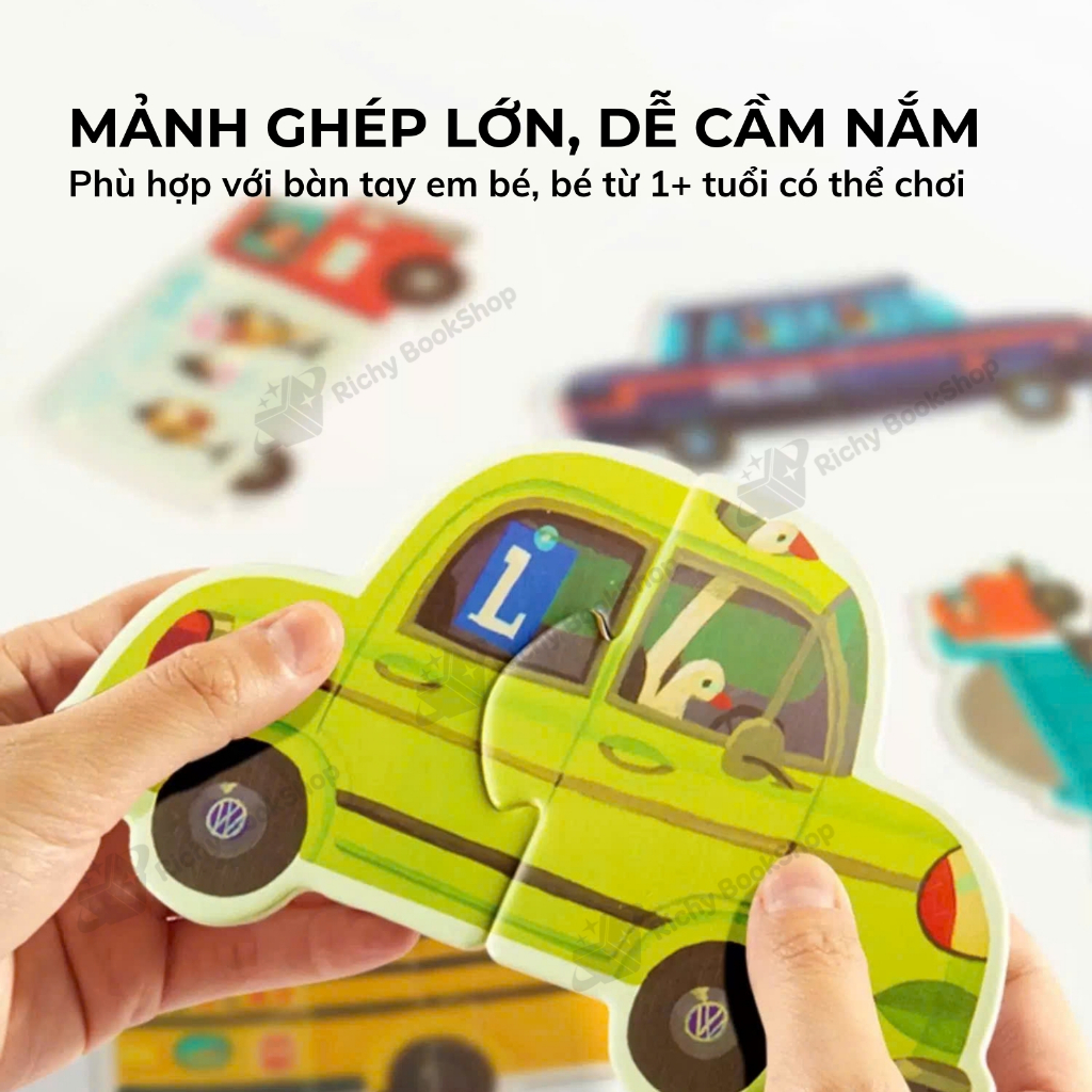 Đồ Chơi Xếp Hình Cho Bé Mideer My First Puzzle, Đồ Chơi xếp hình đầu đời cho bé từ 1+ tuổi