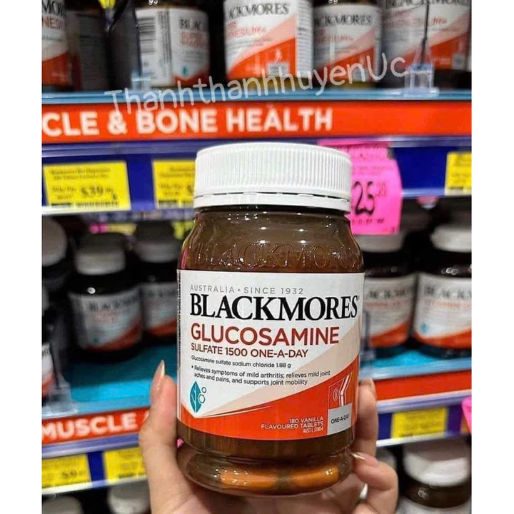 Glucosamine Blackmores - GLUCOSAMINE BLACKMORES 1500MG 180 viên