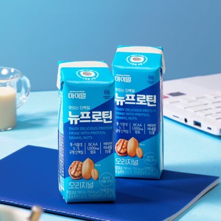 Sữa đạm pha sẵn DAESANG WELLIFE Mymeal Nu Protein Orignal vị nguyên bản 190ml set 16 hộp