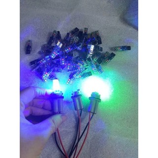Bóng đèn led T10 giao thông, bóng đờ mi led nháy 7 màu cực đẹp. Điện 12v và 24v (giá 1 chiếc)