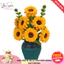 Set Nguyên Liệu Làm Hoa Hướng Dương Bằng Kẽm Nhung Loại 1 Siêu Đẹp- YÊN STORE