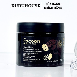 Tẩy da chết cơ thể Cocoon Body Cà phê Đắk Lắk làm sạch da chết 200ml Duduhouse