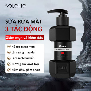 Sữa Rửa Mặt Nam Da Dầu Hỗ Trợ Ngừa Mụn - Trắng Da Sạch Mụn Kiểm Soát Dầu Làm Sạch Sâu Và Dưỡng Ẩm 150ml