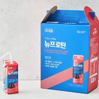 Sữa đạm pha sẵn DAESANG WELLIFE Mymeal Nu Protein deep choco vị socola set 16 hộp 190ml