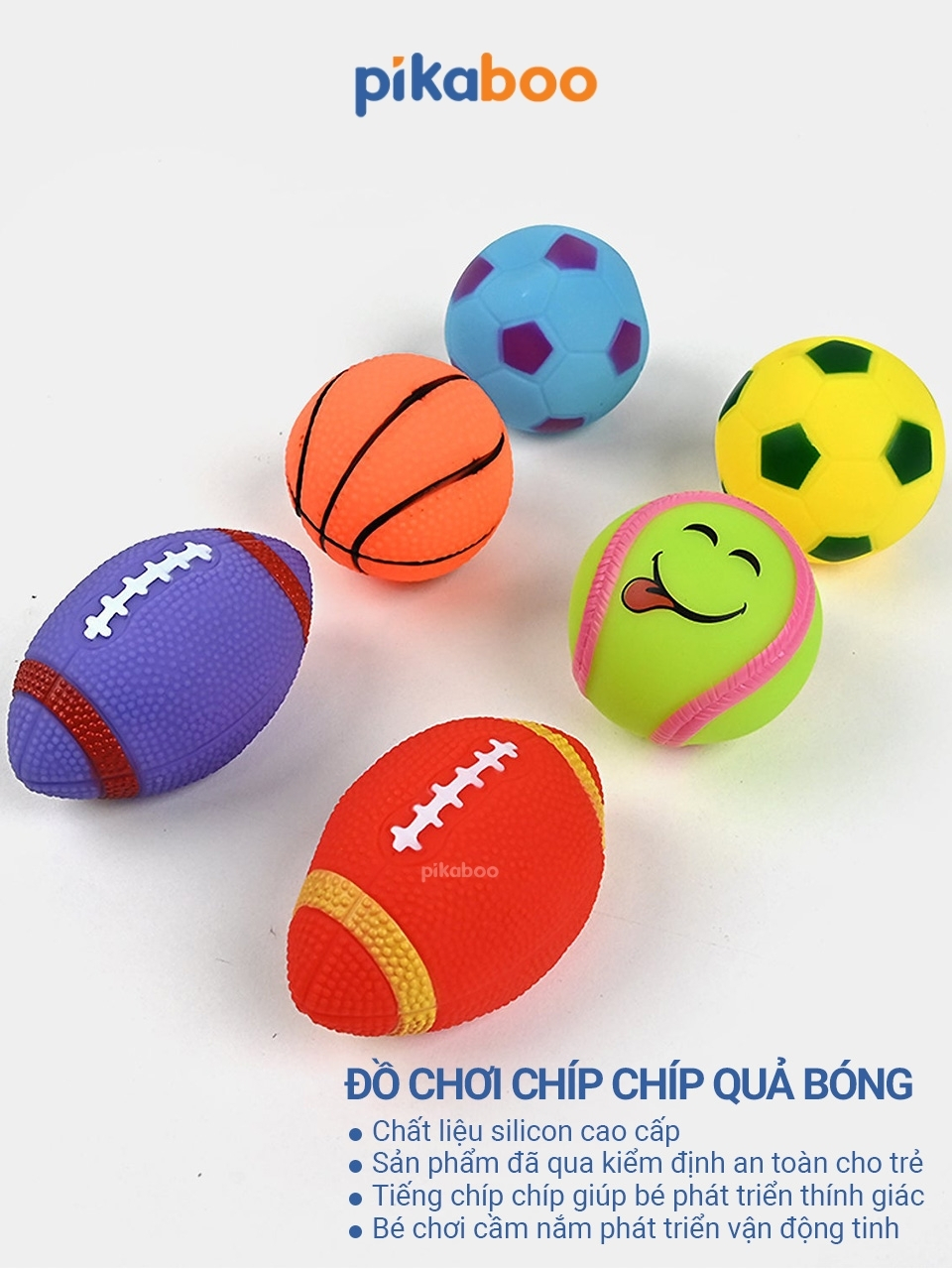 Ảnh Đồ chơi chíp chíp Pikaboo đủ kiểu dáng và màu sắc ngộ nghĩnh giúp bé sớm tăng cường vận động tinh 4