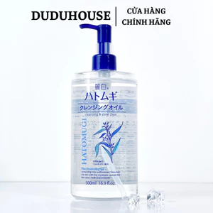 Dầu tẩy trang dưỡng ẩm Reihaku Hatomugi Cleansing Oil 500ml Duduhouse