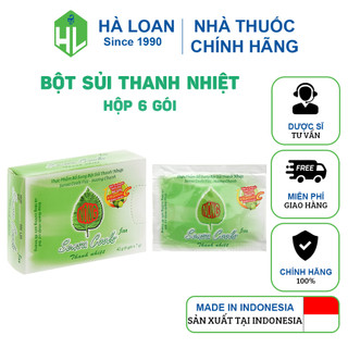 Bột sủi Sensa Cools Fizz Hương Chanh - Thanh nhiệt, bổ sung vitamin C (Hộp 6 gói x 7g)