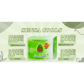 Bột sủi Sensa Cools Fizz Hương Chanh - Thanh nhiệt, bổ sung vitamin C (Hộp 6 gói x 7g)