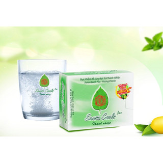 Bột sủi Sensa Cools Fizz Hương Chanh - Thanh nhiệt, bổ sung vitamin C (Hộp 6 gói x 7g)