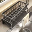 Giá Đựng Giẻ Rửa Bát Cao Cấp- Kệ Inox Đựng Đồ Rửa Chén Có Khay Hứng Nước Tháo Lắp Dễ Dàng - KHAY ĐỰNG ĐỒ NHÀ BẾP ĐA NĂNG