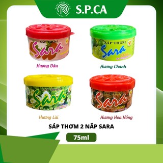 Sáp thơm khử mùi phòng Sara 75g 2 nắp đa năng - SPCa000024