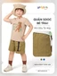 Quần Short Trẻ Em YODY Quần bé trai Túi Hộp, Chất Vải Gió Mềm BKCS25S010