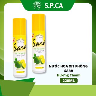 Chai xịt phòng Sara 220ml hương chanh khử mùi thơm lâu đến 5h - SPCa000003