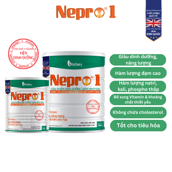 Ảnh Sữa bột Nepro 1 900g giảm Protein - VitaDairy 1