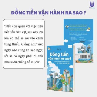 Sách - Đồng tiền vận hành ra sao - 5 bước hình thành tư duy tài chính dành cho trẻ em 10+  Unibooks