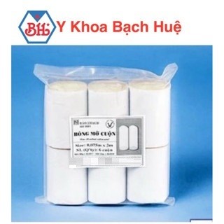Bông mỡ Bảo Thạch ( Bịch 6 cuộn ), bông cuộn mỡ
