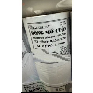 Bông mỡ Bảo Thạch ( Bịch 6 cuộn ), bông cuộn mỡ
