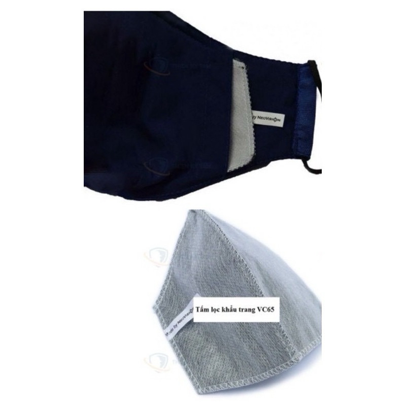 Khẩu trang vải có lớp than hoạt tính NeoMask VC 65