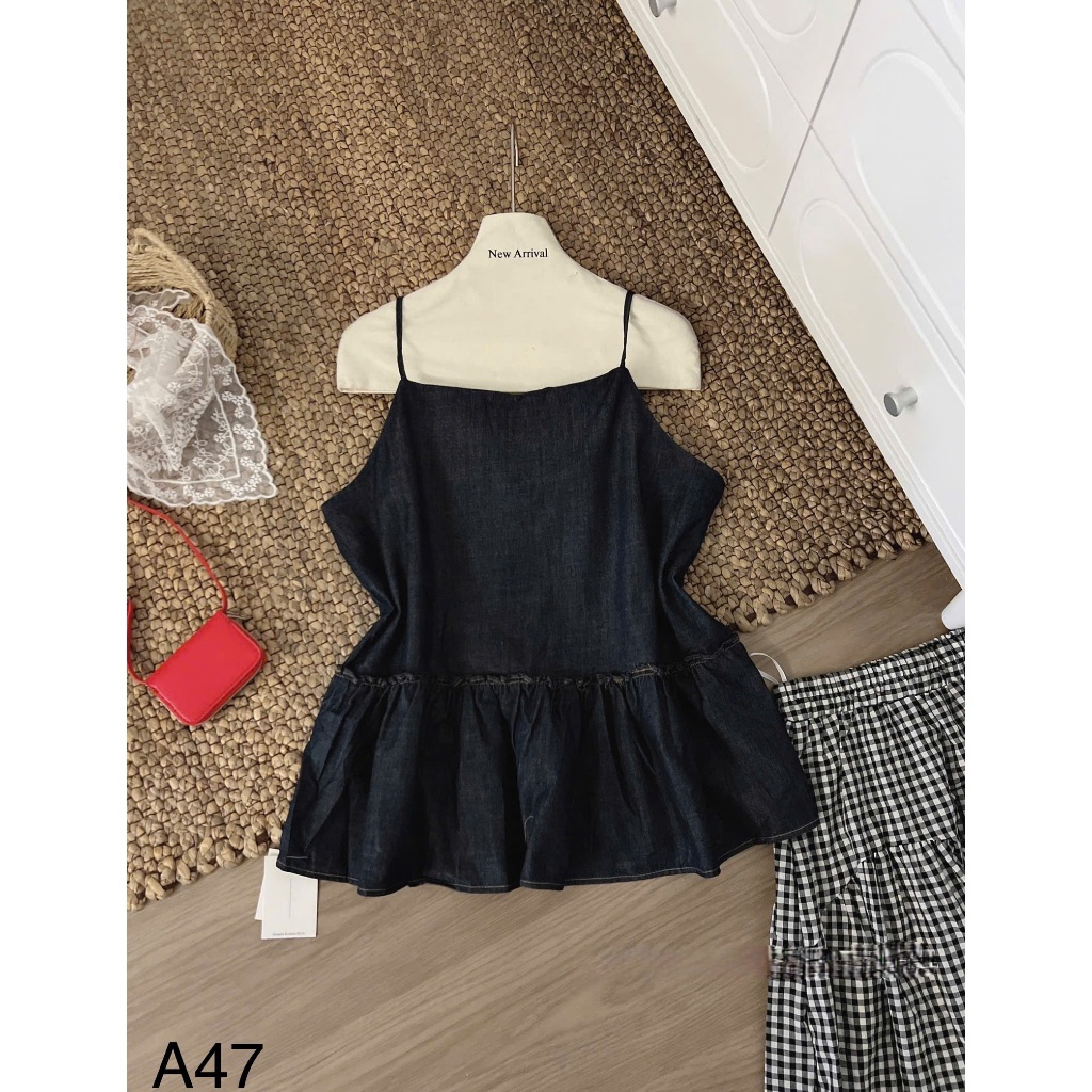 Áo bò hai dây kiểu dáng babydoll basic dễ phối đồ LALA  A47