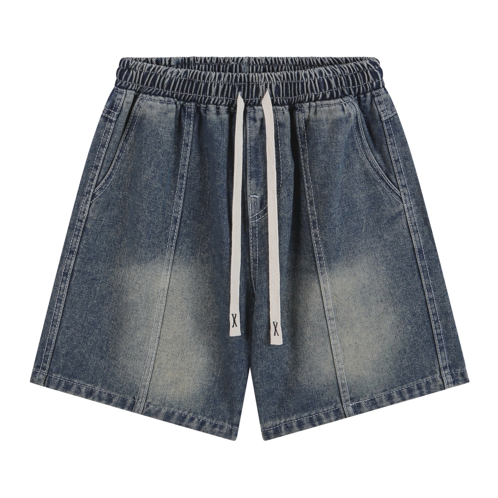 Quần Short Jean Nam Nữ Dáng Ngắn Trên Gối Thời Trang Unisex Vải Jean Dày Dặn Cao Cấp Halley H46