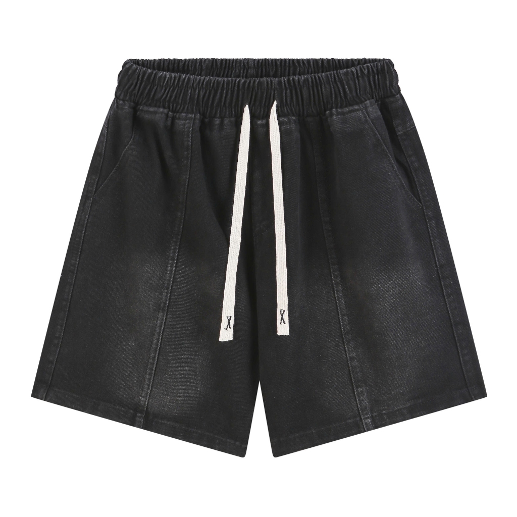 Quần Short Jean Nam Nữ Dáng Ngắn Trên Gối Thời Trang Unisex Vải Jean Dày Dặn Cao Cấp Halley H46