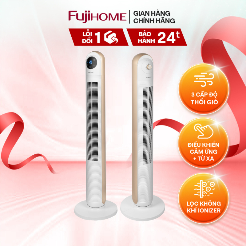 Ảnh Quạt tháp lọc không khí FUJIHOME điều khiển từ xa, màn hình cảm ứng, bảo hành 24 tháng toàn quốc 1