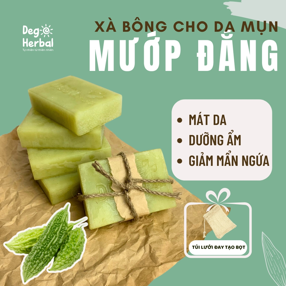 Ảnh Xà Bông Sinh Dược Thiên Nhiên Mướp Đắng DEGO PHARMA 100G Tẩy Tế Bào Chết, Sáng Da, Cải Thiện Làn Da 1