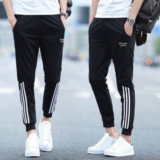 ⚡️ Xả Hàng Thể Thao ⚡️ Quần Jogger Nam xương cá Thu Đông Co Giãn Ống Suông kiểu phối sọc lững L1