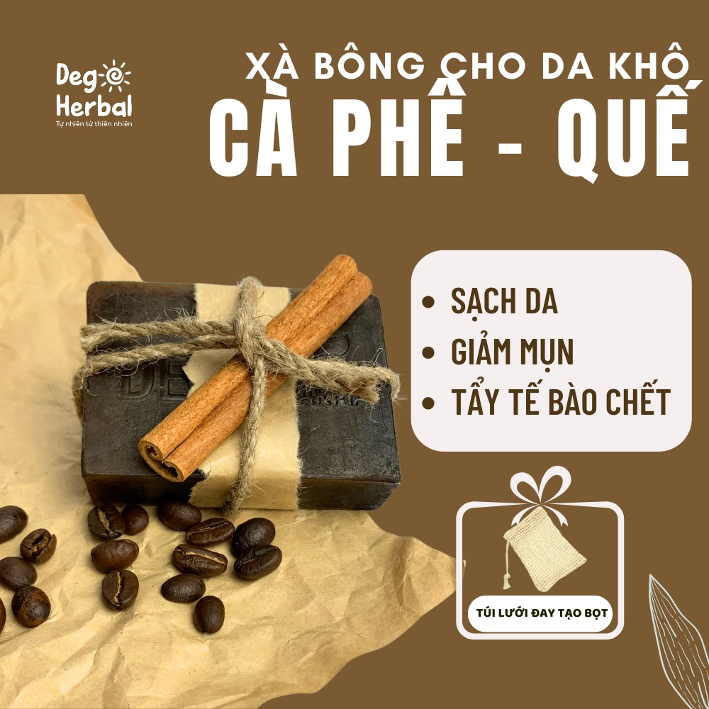 Ảnh Xà Bông Sinh Dược Thiên Nhiên Quế DEGO PHARMA 100G – Tẩy Tế Bào Chết, Dưỡng Da Trắng Sáng, Ngừa Mụn 1