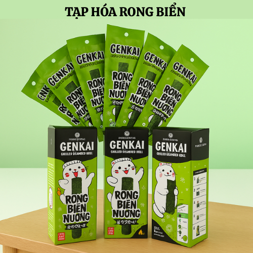 Rong biển nướng GENKAI vị tự nhiên 21.6g (3.6g x 6gói) | Shopee Việt Nam