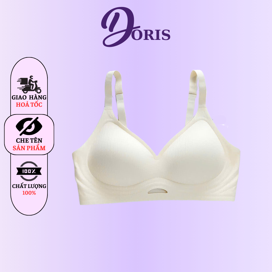Áo Lót Su Không Gọng Đệm Mút Mỏng Không Lộ Viền, Chất Vải Mịn Thoáng Mát DORIS 106