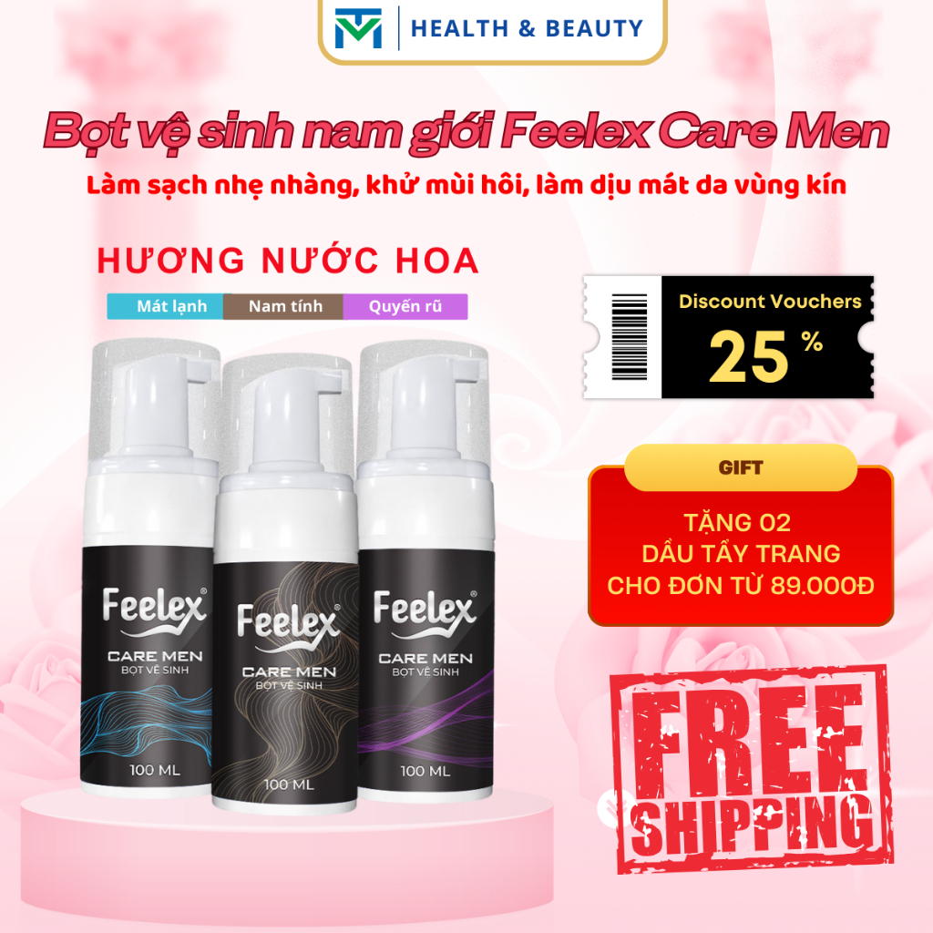 Ảnh Dung dịch vệ sinh nam Feelex Care Men dạng bọt tuyết 1