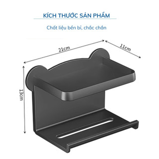 Kệ Đựng Khăn Ướt Dán Tường Đa Năng, Có Ngăn Đựng Đồ, Tiện Lợi Cho Nhà Tắm Và Nhà Bếp