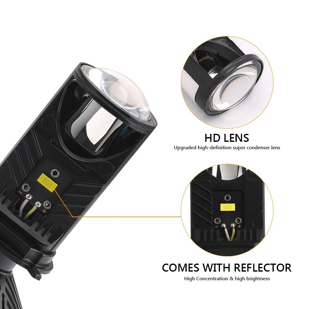 Bóng đèn Pha led T9- 65W Mẫu mới 2025 chân H4 phù hợp tất cả các loại pha ô tô,xe máy chân H4