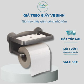 Gía đựng giấy vệ sinh, kệ đựng đồ đa năng, Nhựa ABS cao cấp, Không cần khoan