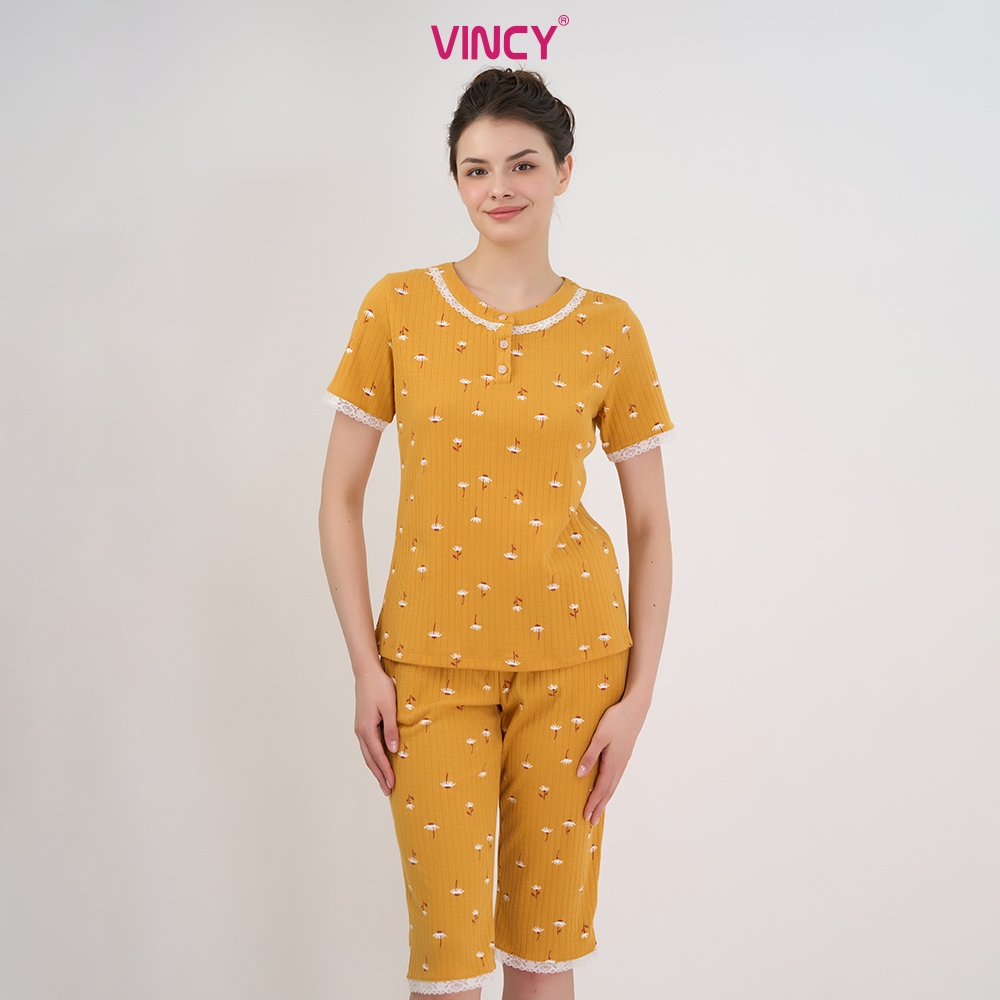 Ảnh Bộ Đồ Thun Lửng Nữ Vincy BTL026S11 3