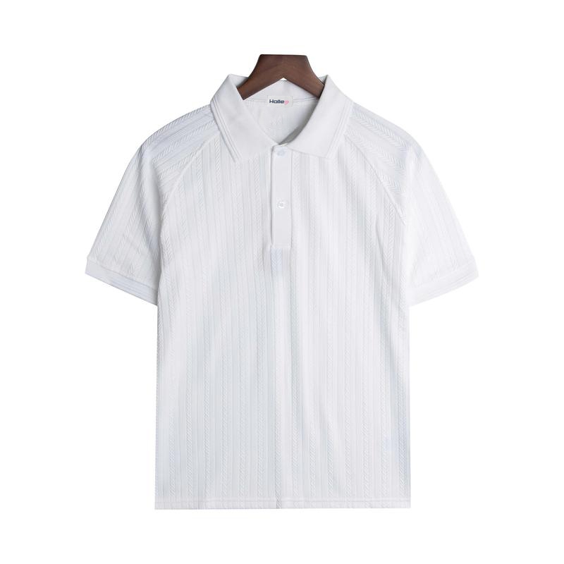 Áo Polo Nam Vải Dệt Kim Giả Len Cao Cấp Phối Tay Raglan Thời Trang Khỏe Khoắn Halley E35