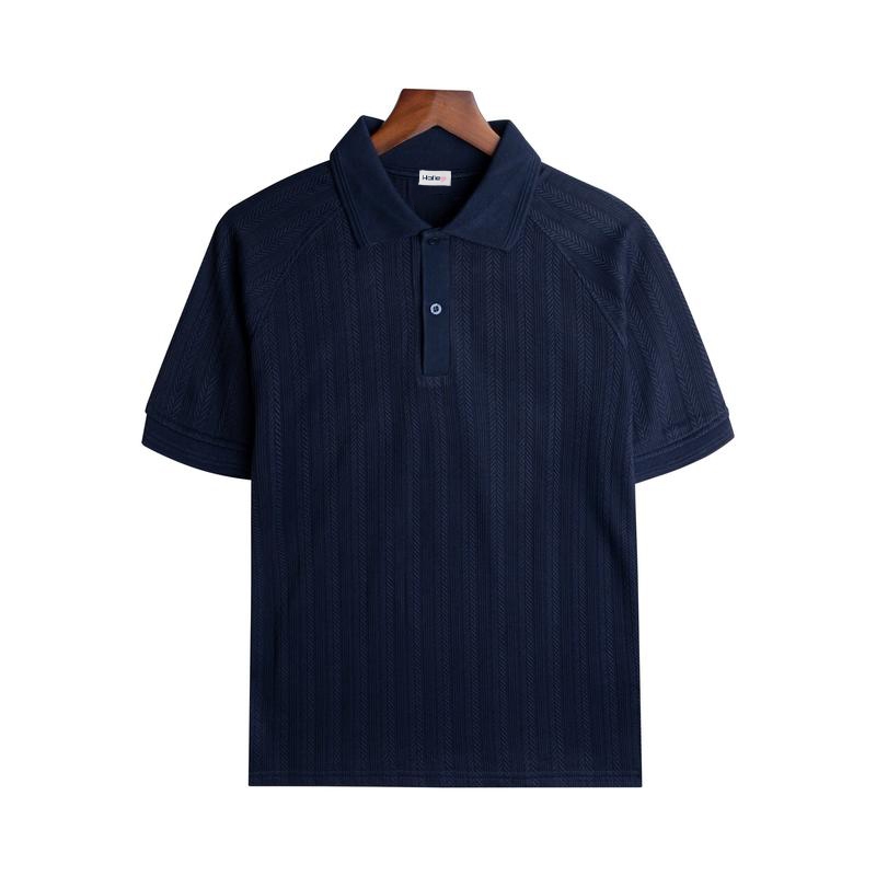 Áo Polo Nam Vải Dệt Kim Giả Len Cao Cấp Phối Tay Raglan Thời Trang Khỏe Khoắn Halley E35