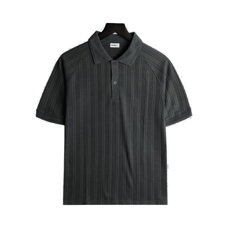 Áo Polo Nam Vải Dệt Kim Giả Len Cao Cấp Phối Tay Raglan Thời Trang Khỏe Khoắn Halley E35