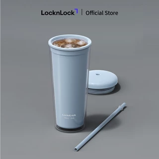 Ly nhựa 2 lớp LocknLock Macaron Double wall Cold cup 750ml HAP533
