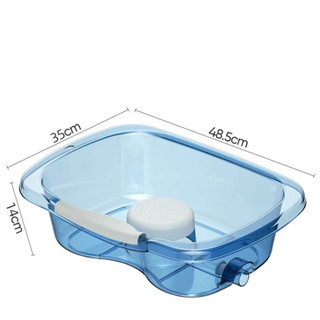 Chậu gội đầu có ống thoát nước 74cm,mềm thoải mái cho đầu cổ và vai gáy(k có lót đầu)